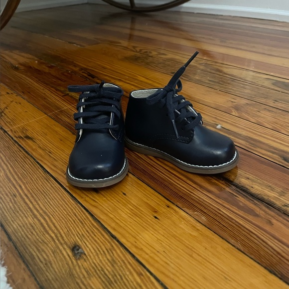 FootMates Other - Footmates baby boys leather boots. Navy blue. Size 3.5.
